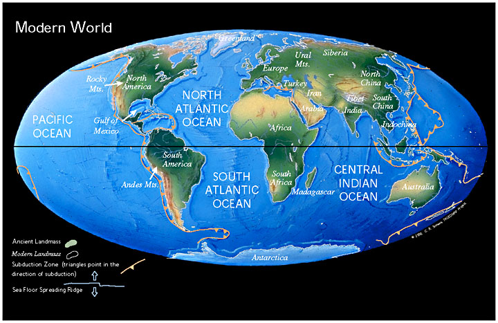 el mapa mundial. En el mapa mundi de abajo