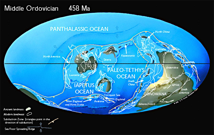 continents and oceans. Ancient Oceans Separate