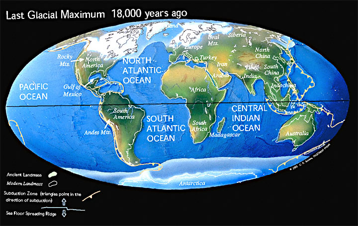 Paleogeographic reconstruction for the Neogene